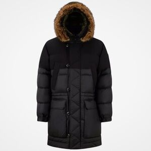 Moncler Sablettes Long Down Jacket Black (US M 3)